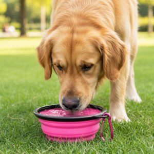 Home dog bowl foldable travel bowl